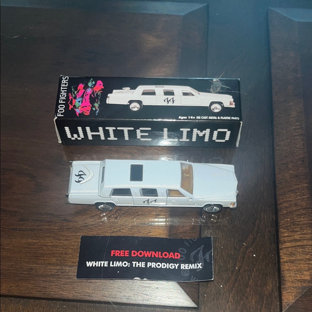 White Limo Diecast Model Car